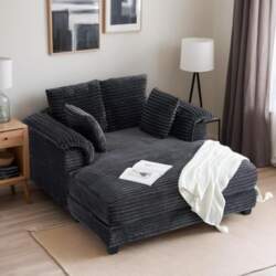 Bonnlo Cord Sofa Bed with Sleep