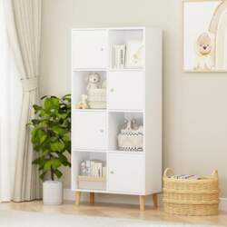 Bookcase with 8 Compartments, Bookcase, Standing