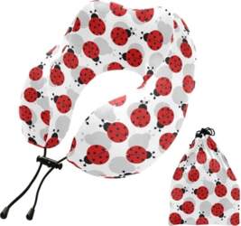 Ceļojuma spilvens Ladybird Pattern Memory Foam