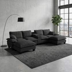 Cloud Sofa with Ottomans - Modular