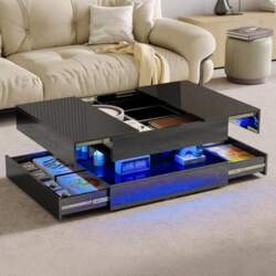 Coffee Table Black High Gloss with