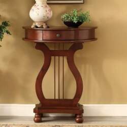 Console Table, Semicircle Sofa Table, Solid