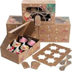 Coolty Pack of 20 Cupcake Boxes