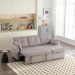 Corner Sofa with Sleep Function and