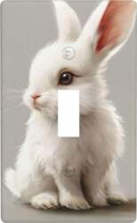 Cute White Rabbit Print PC Light