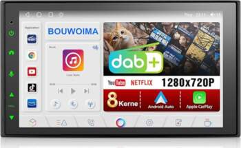 DAB autoradio ar Android ekrānu Double