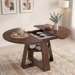 Dining Table Extendable 100-140 cm Oval