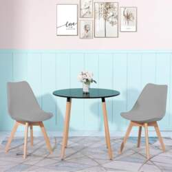 Dining Table with 2 Chairs, Dining