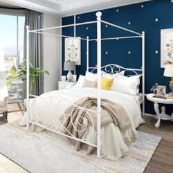 Double Bed Frame Platform, Metal Bed