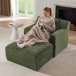 DRIXNO Corner Sofa with Sleep Function