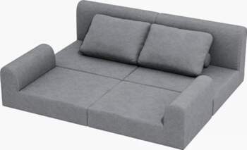 DRIXNO Floor Sofa with Sleep Function