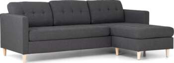 Dynamic24 Mars Corner Sofa Grey Fabric