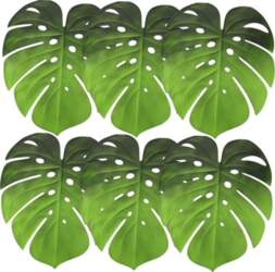 Eva Placemats Monstera Leaf Shape Insulating