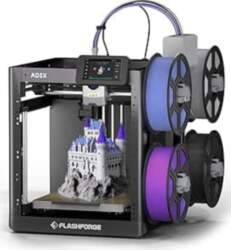 FLASHFORGE AD5X daudzkrāsu 3D printeris ar