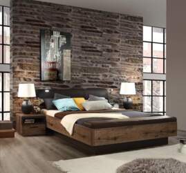 Forte Jacky Bed 220 Rustic Bed