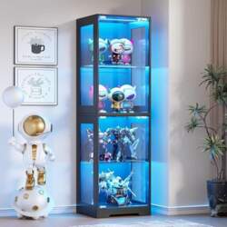 Glass Display Case with Three-Colour LED