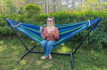 Hammock Stand for Double Hammock Blue