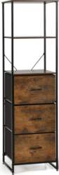 HOMASIS Bookcase with 3 Drawers &
