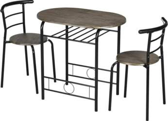 HOMCOM Dining Table Set with 2