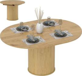 HOMCOM Extendable Dining Table Kitchen Table