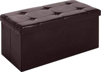 Homcom Folding Storage Ottoman Ottoman Rectangular