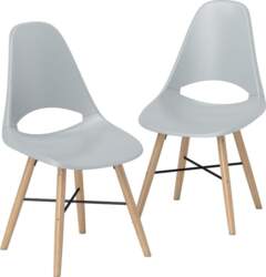 HOMCOM Pack of 2 Plastic Dining