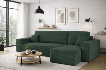 Kaiser Möbel, Corner Sofa with Sleep
