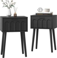 LAATOOREE Bedside Table Set of 2