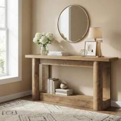 Lailang 63 Inch Console Table, Rectangular