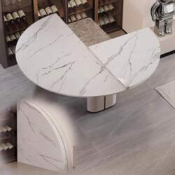 Large Foldable Round Table Extension for