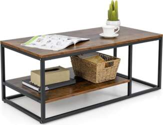 LIFEZEAL Coffee Table with 2 Tiers