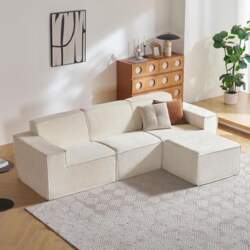 LINSY HOME Corner Sofa with Sleep