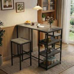 Litake 3-Piece Bar Table Set for