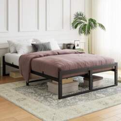 Metal Platform Double Bed Frame Full