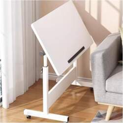 Mobile Bed Table, Movable Bedside Table