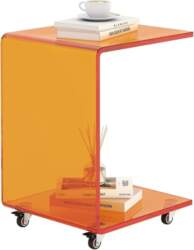 Mobile C Shape Acrylic Side Table