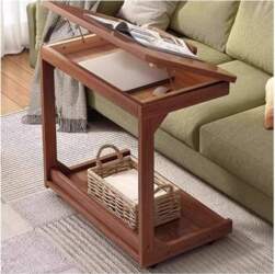Mobile Folding Table Portable Bedside Table