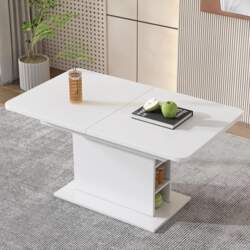 Modern Dining Table, Extendable Kitchen Table