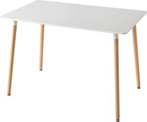 Modern Rectangular Dining Table with White
