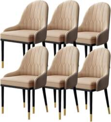 Modern Upholstered Kitchen Dining Set 6