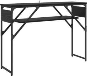 Narrow 2-Tier Console Table with Metal