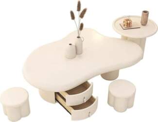 Nesting Coffee Table Set, Modern Wave
