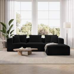 Novilla Modular Corner Sofa, Modern Cloud