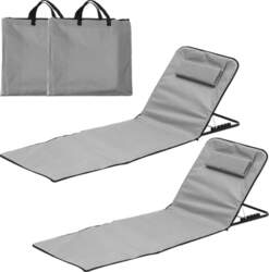 Pack of 2 Beach Chairs, Foldable