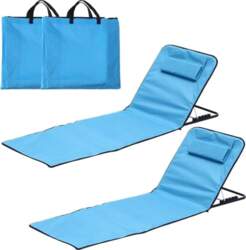 Pack of 2 Beach Chairs, Foldable