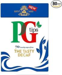 PG Tips Pyramid Decaf, 80 tējas
