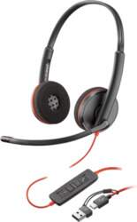 Poly Blackwire 3220 stereo usb-c austiņas