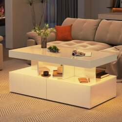 Rectangular Coffee Table, Living Room Table