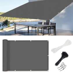 Rectangular sun sail, waterproof, with eyelets