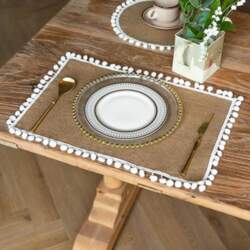 Rectangular Washable Place Mats, Set of